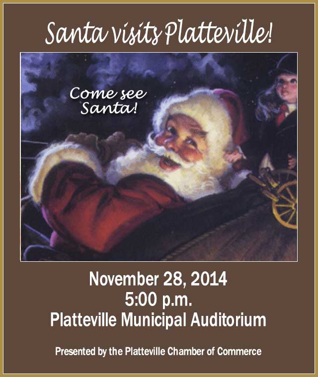 Santa Visits Platteville