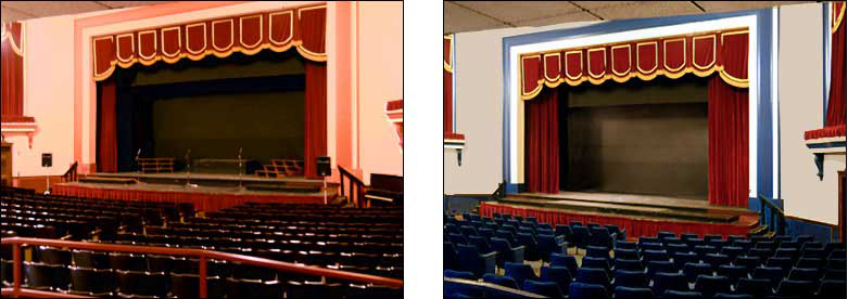 Pre and post painting comparison. Also includes new seating.  � 2012 Celeste Moore